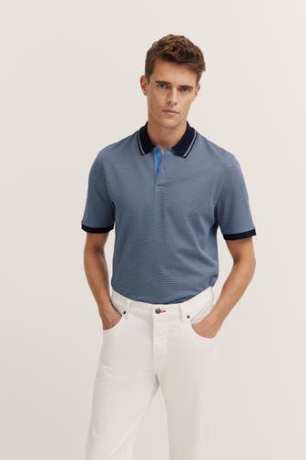 BUGATTI Polo-Shirt gemustert