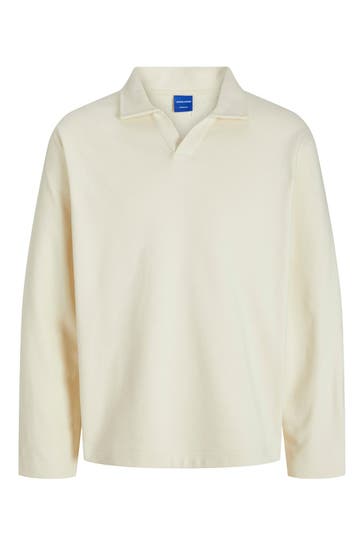 JACK & JONES Sweatshirt 'Lucca' ecru