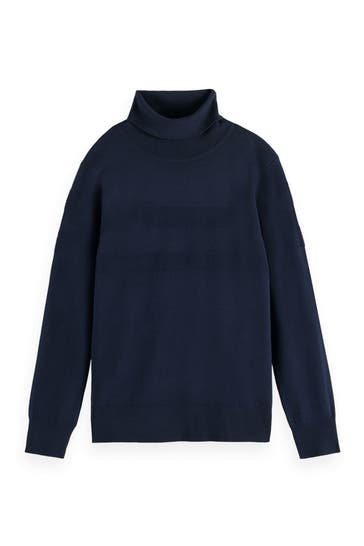 SCOTCH & SODA Rollkragenpullover navy