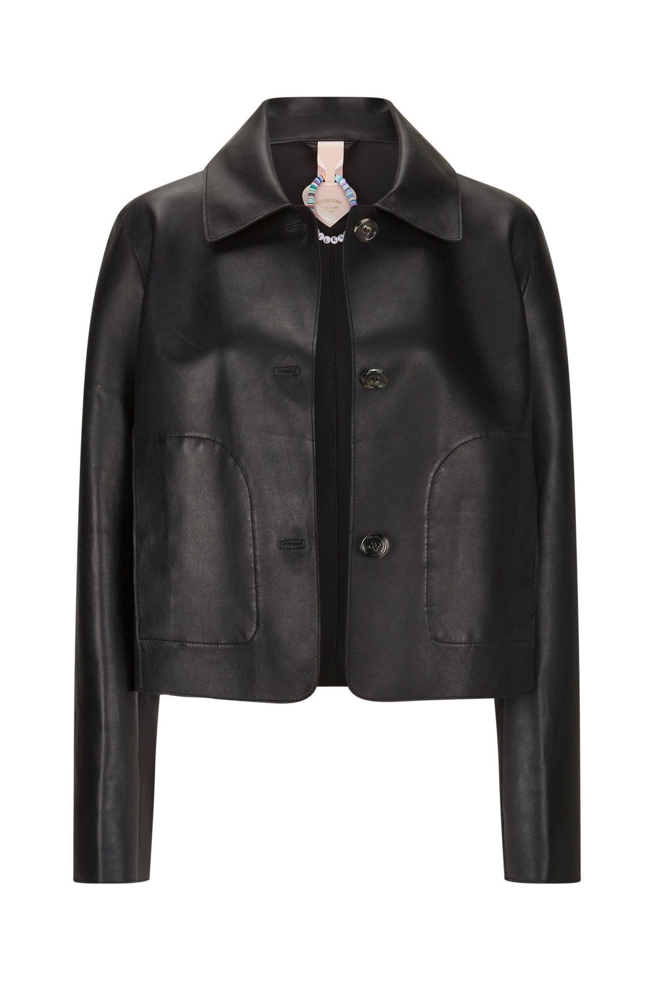 MILESTONE Lederjacke 'Canna' schwarz, Bild 1