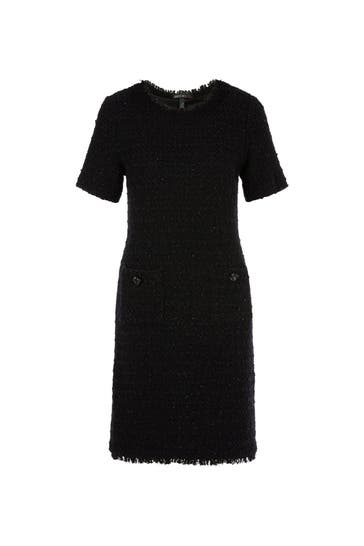 MARC CAIN Tweed-Kleid schwarz