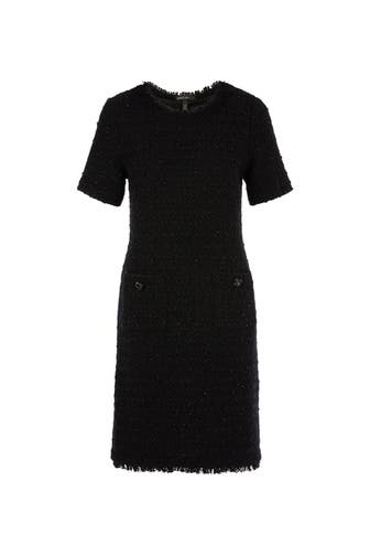 MARC CAIN Tweed-Kleid schwarz