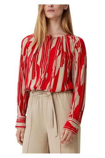 COMMA, Casual-Bluse gemustert