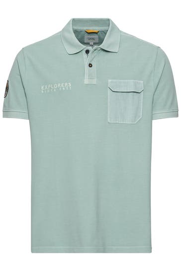CAMEL ACTIVE Polo-Shirt graugrün
