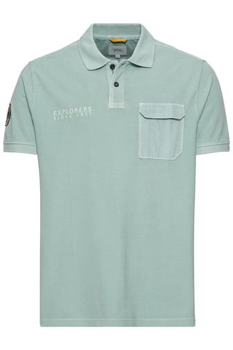 CAMEL ACTIVE Polo-Shirt graugrün