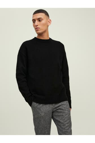 JACK & JONES Strickpullover 'Jorollie' schwarz