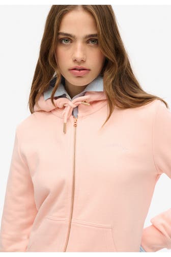 SUPERDRY Sweatjacke rosa
