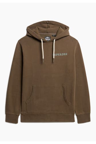 SUPERDRY Hoodie 'Tattoo Graphic' steingrau