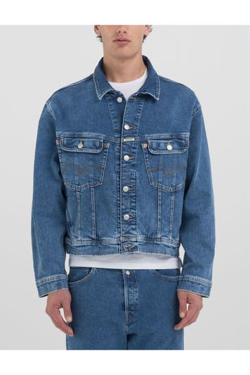REPLAY Jeansjacke blau
