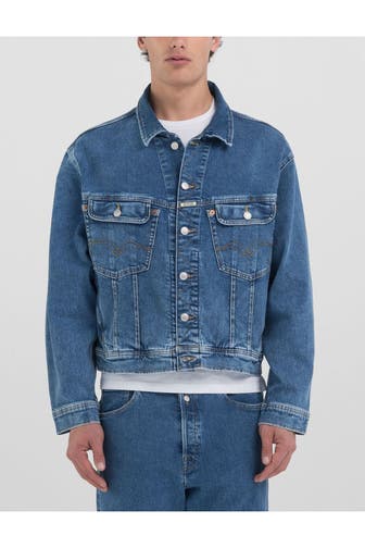 REPLAY Jeansjacke blau