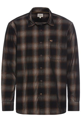 CAMEL ACTIVE Karohemd braun-schwarz Regular Fit