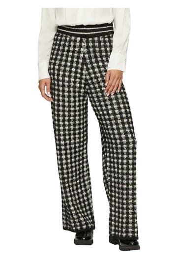 S.OLIVER BLACK LABEL Strickhose kariert