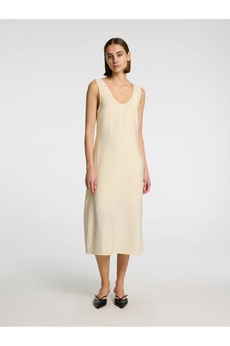 SELECTED Midikleid sand