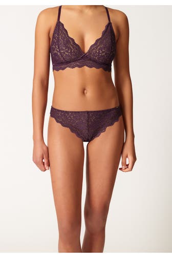 SKINY Slip dunkellila