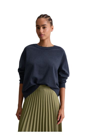 MARC O'POLO DENIM Strickpullover dunkelblau