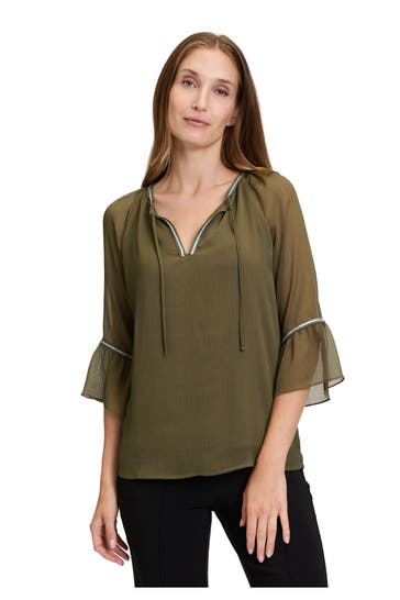 CARTOON Blusenshirt oliv