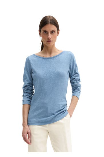 MARC O'POLO Longsleeve azurblau