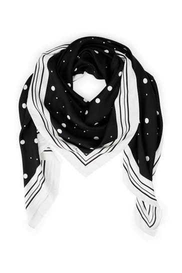MARC CAIN Patterned silk scarf