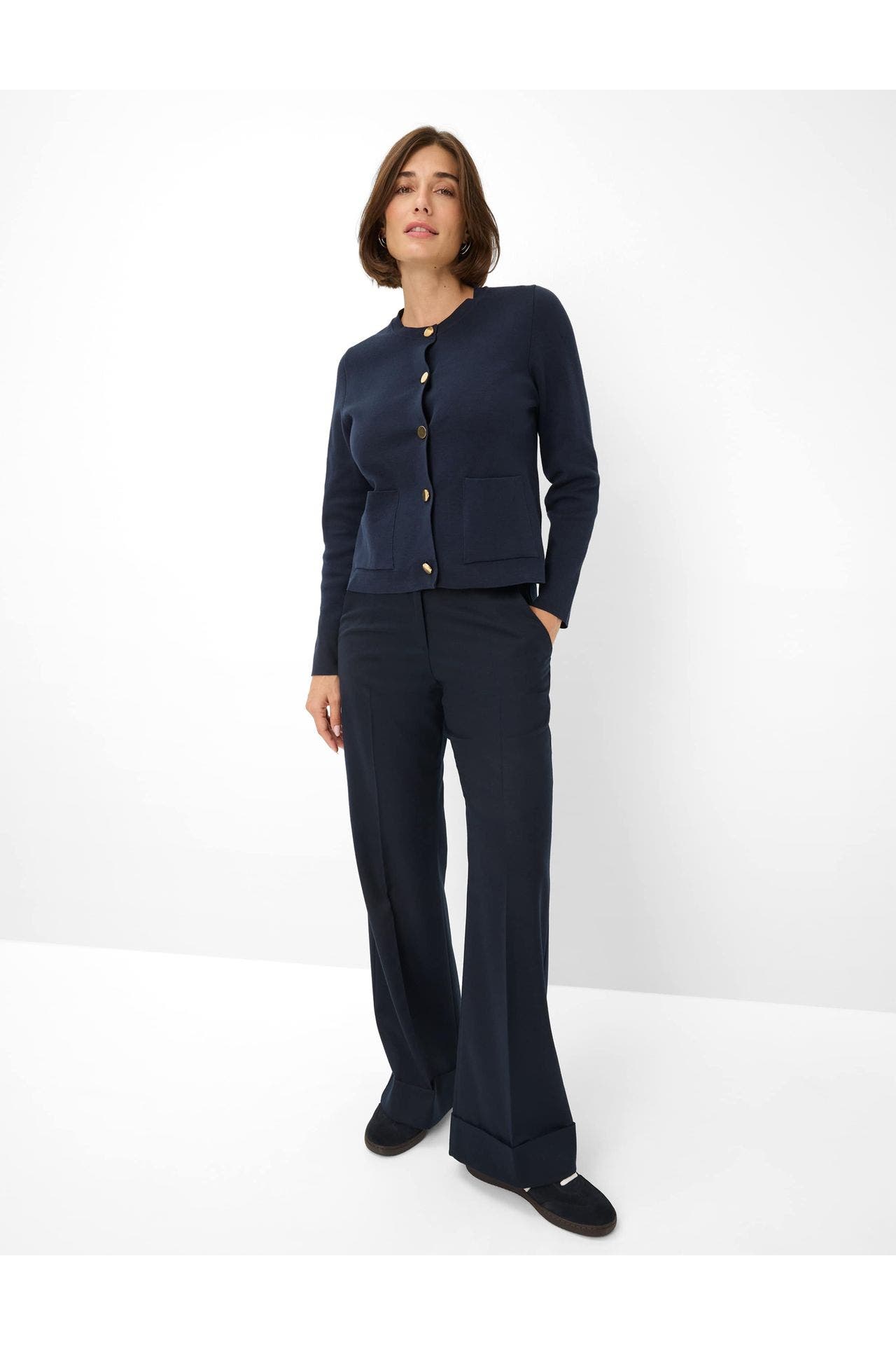 BRAX Wollmix-Hose 'Maine' navy, Bild 1