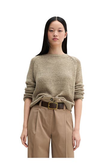 MARC O'POLO Strickpullover braun