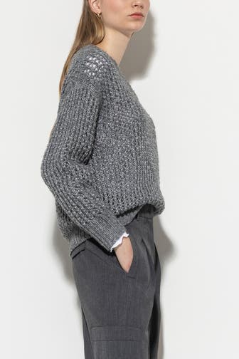 LUISA CERANO Strickpullover zweifarbig