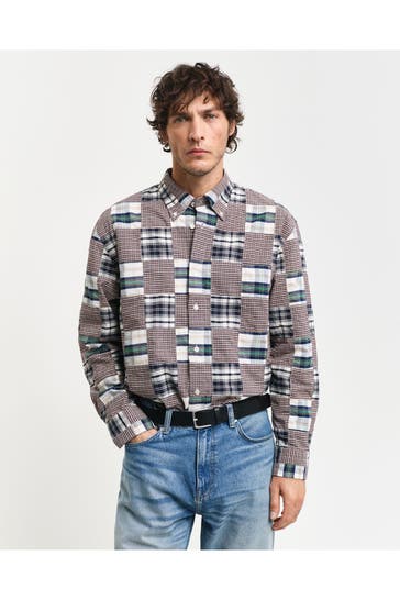 GANT Casual-Hemd gemustert Relaxed Fit