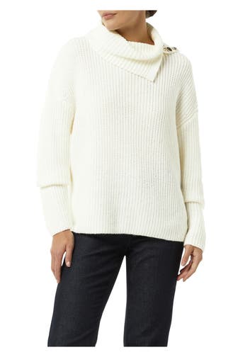 COMMA, Strickpullover weiß