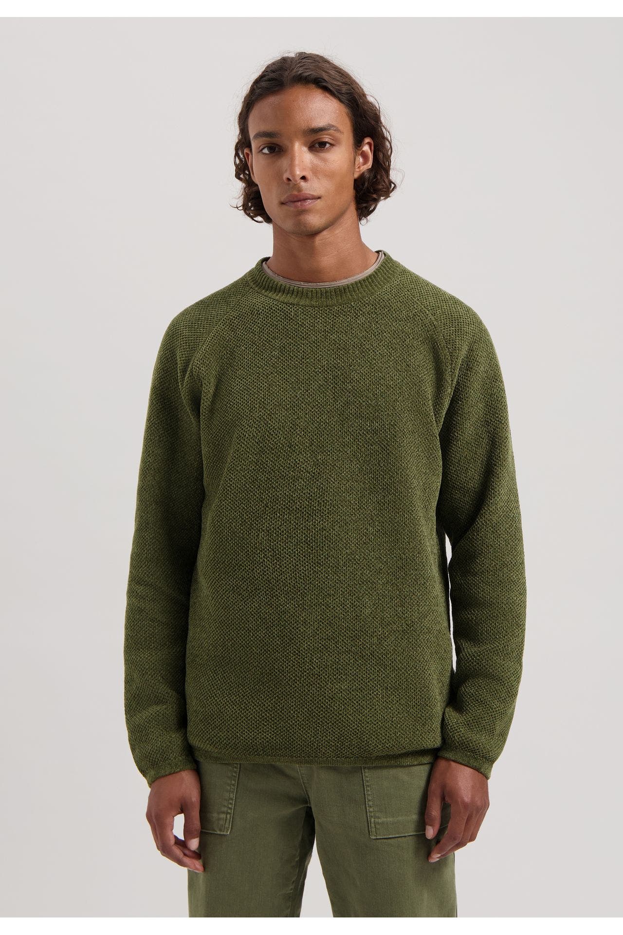 DSTREZZED Strickpullover tannengrün, Bild 1