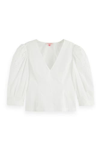 SCOTCH & SODA Blusenshirt weiß