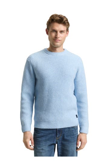 TOM TAILOR Strickpullover hellblau