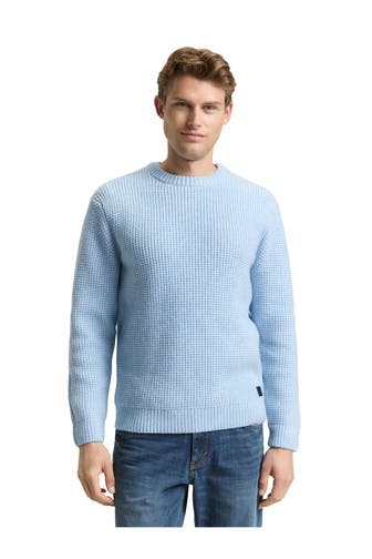 TOM TAILOR Strickpullover hellblau