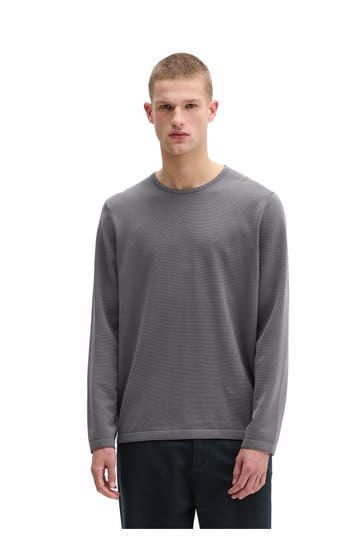 MARC O'POLO Strickpullover grau