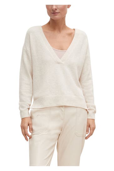 COMMA, Wollmix-Pullover creme