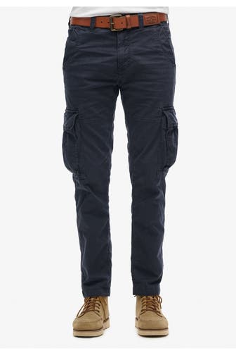 SUPERDRY Cargohose dunkelblau