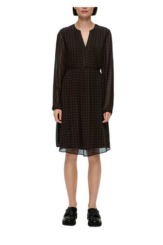S.OLIVER BLACK LABEL Casual-Kleid gemustert