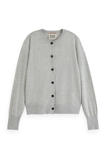 SCOTCH & SODA Strickjacke hellgrau