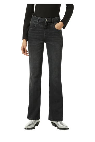 COMMA, Jeans dunkelgrau flared
