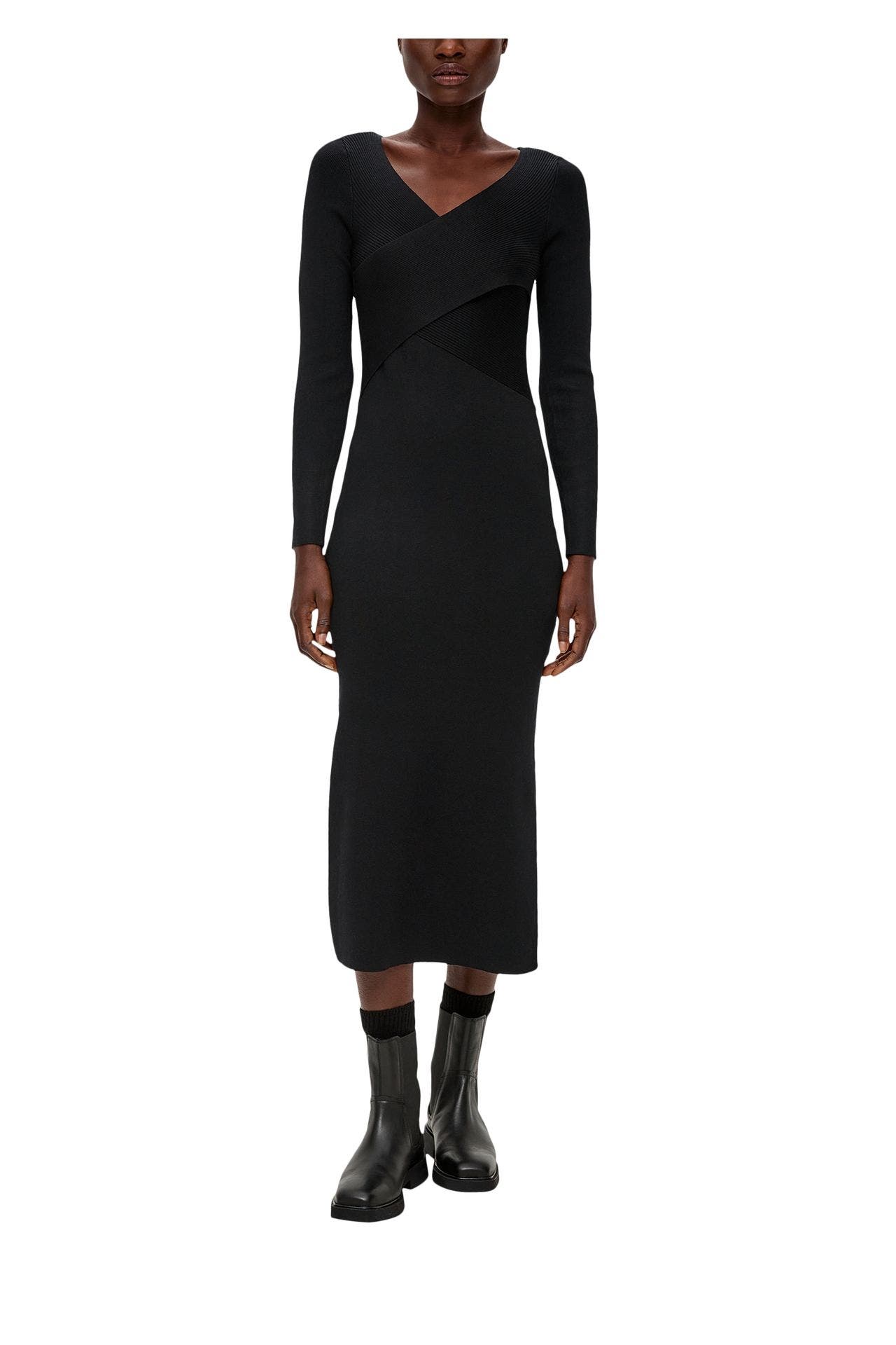 S.OLIVER BLACK LABEL Midikleid schwarz, Bild 1