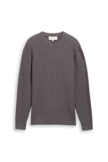 TOM TAILOR Strickpullover dunkelgrau