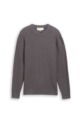 TOM TAILOR Strickpullover dunkelgrau