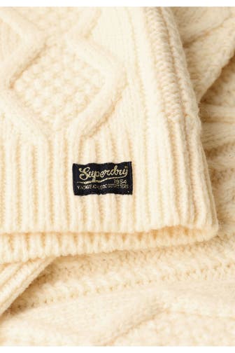 SUPERDRY Strickpullover vanille