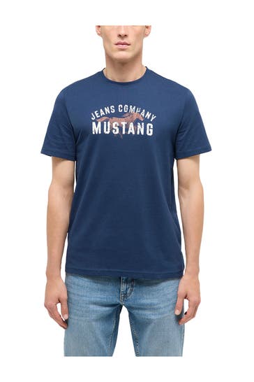 MUSTANG 'Austin' T-Shirt, dark blue