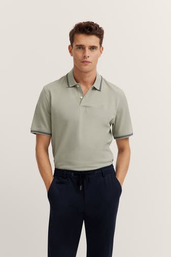 BUGATTI Polo-Shirt graugrün