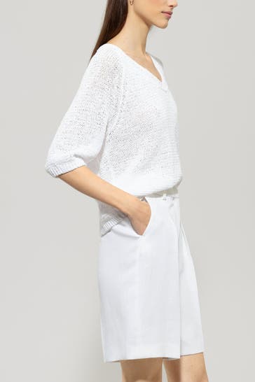 LUISA CERANO Strickpullover weiß