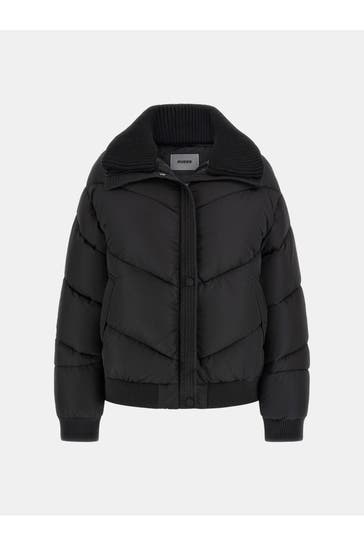 GUESS 'Dora' Quilted Jacket, black