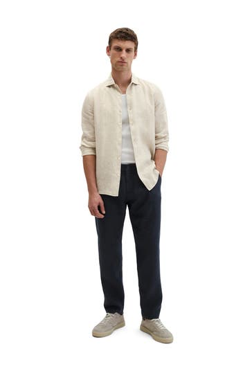 MARC O'POLO Leinenhemd Shaped Fit