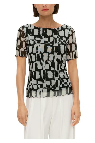S.OLIVER BLACK LABEL T-Shirt gemustert