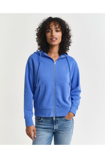 GANT Sweatjacke azurblau