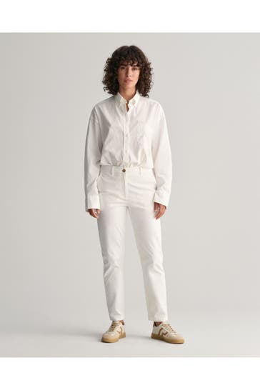 GANT Chino weiß Slim