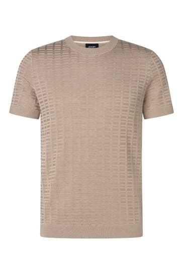 JOOP! Strickshirt 'Theor' hellbraun